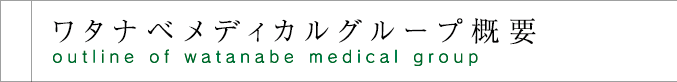 ワタナベメディカルグループ概要